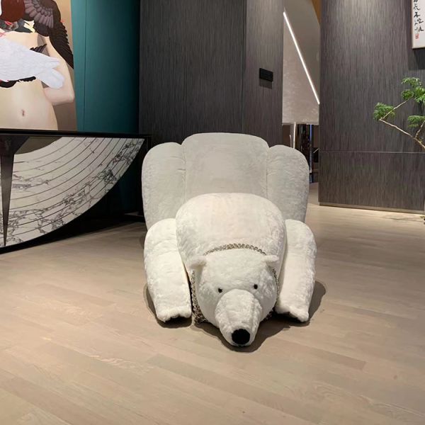 Folded Modern Creative Designer Living Room Sofa Chaise Leisure Chair Teddy Bear Lounge Chair Stylish Comfort