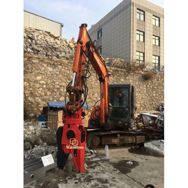 Metal Rotating Hydraulic Excavator Shears Abrasion Resistant Steel OEM