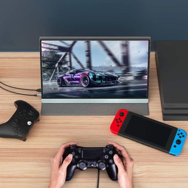 14 Inch Portable Triple Monitor Touch Screen Laptop Screen Extender With 1920*1080 IPS Panel