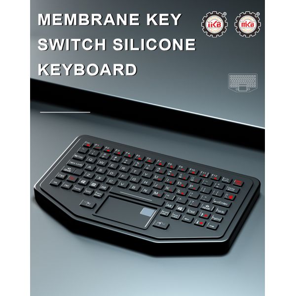 Rubber Silicone Industrial Keyboard Touchpad With Fingerprint Reader