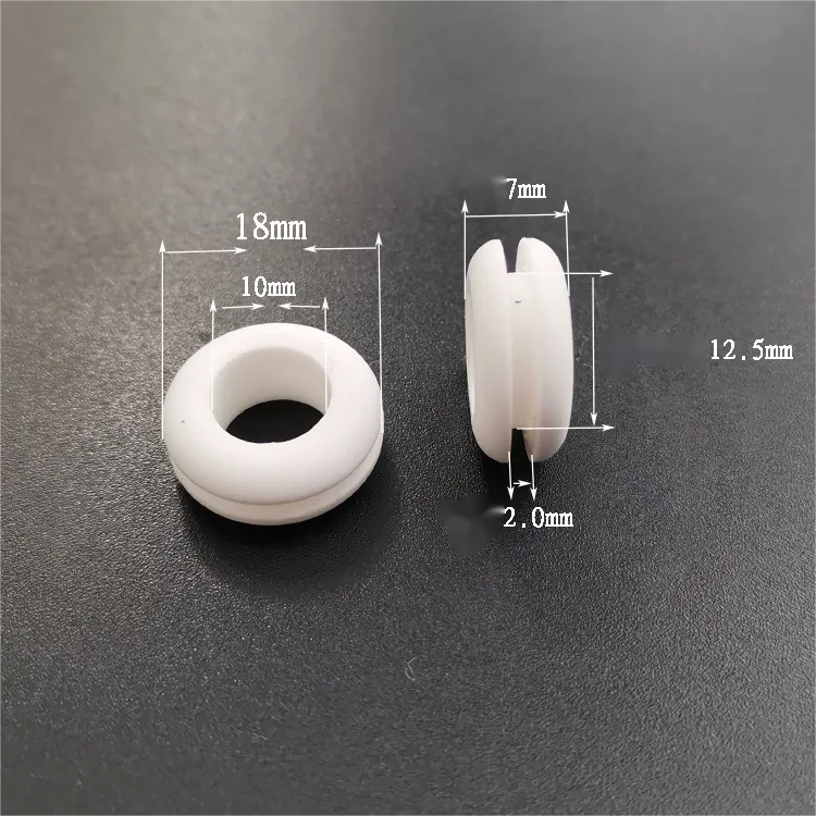 Ojal protector echado a un lado doble de la goma de silicona a prueba de calor