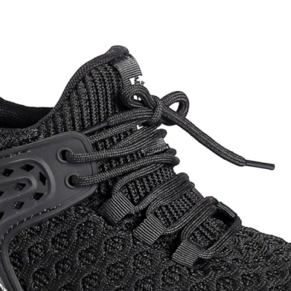 Проницательная муха трикотажные ботинки безопасности Противопробивное металлобезопасное пальцевое обувь PU наружная подошва обувь спортивная обувь безопасности