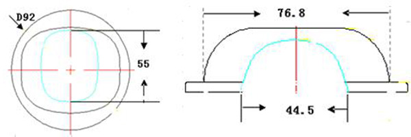 Объективы объектива уличного света СИД 120 кс 60 градусов стеклянные водоустойчивые с держателем металла