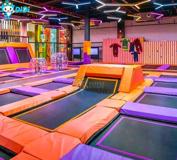 Large Indoor Playground Kid Naughty Castle Macarons Theme Indoor Playground