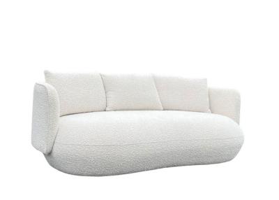 Trendy 3 Seater Fabric Sofa Fiber Filled Fabric Sofa Three Seater