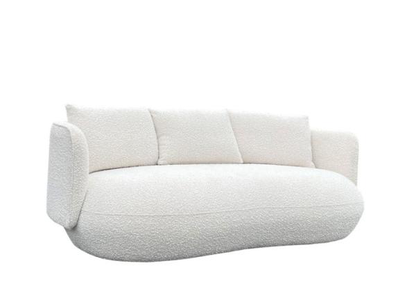 Trendy 3 Seater Fabric Sofa Fiber Filled Fabric Sofa Three Seater