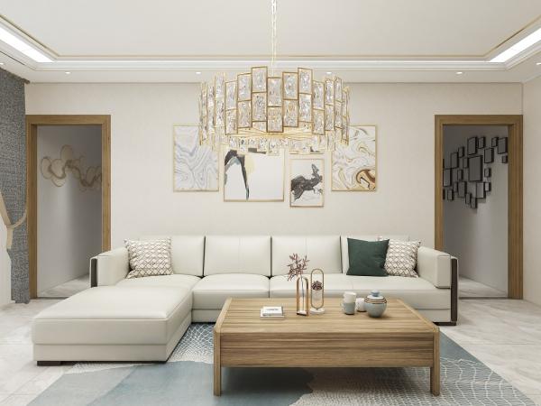 New House Custom Size Made Panel Furniture Of TV Wall Unit By Tall Cabinets And Display Shelves With Storage Racks