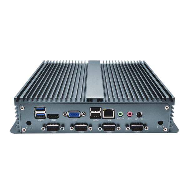 Mini PC industrial sin ventilador Intel Core I5 4GB RAM 6 puertos COM
