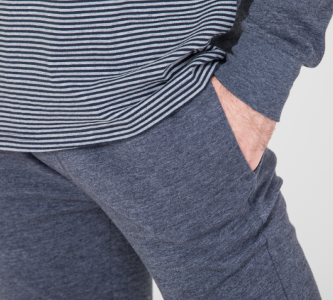 Custom Design Warm Mens Luxury Sleepwear 2 Piece Sets Breathable Quick Dry