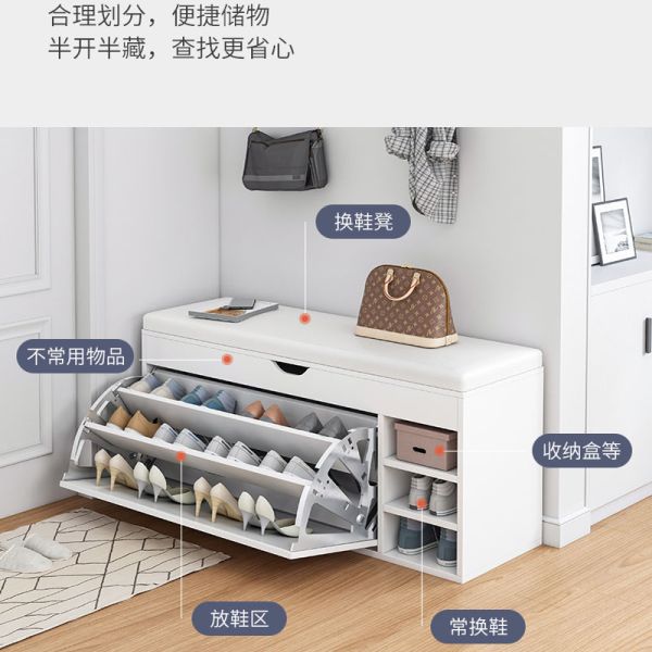 Customized Wooden Shoe Organizer for Retail Shop Standing Storage and Display