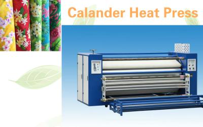 Máquina da imprensa do calor da máquina do calendário de matéria têxtil do leito com 1800 quilogramas de peso