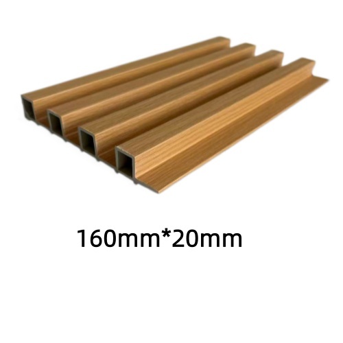 Zero Gap Seamless Interior Fluted WPC Wall Panels Cladding Louver WPC Wall Panel