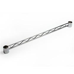 8-24 Wire Shelving Parts , Zinc Chrome Epoxy Powder Coating Hanger Rail For Better Stability