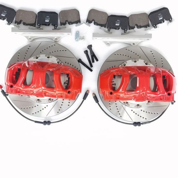 8 Pots BM8 Brake Caliper With 410*36mm Drilled Slotted Disc Fit For Infiniti G37X