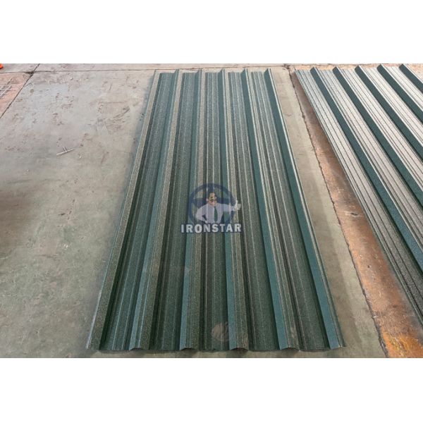 6 rib trapezoidal and 6 rib bamboo tile double layer roll forming machine in Romania 2 layer roll forming machine