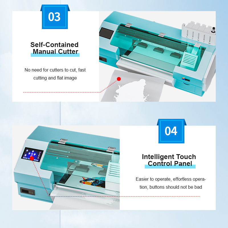 FCOLOR 350mm 14 Inches Wide Format Industrial Roll to Roll Label Printer High Speed Continuous Ink Supply System