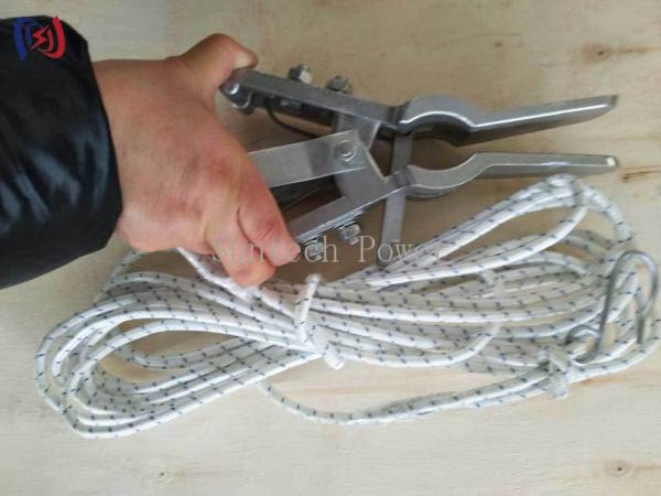 Juego de cables de conexión a tierra de seguridad compacto para trabajos de reparación y mantenimiento eléctrico