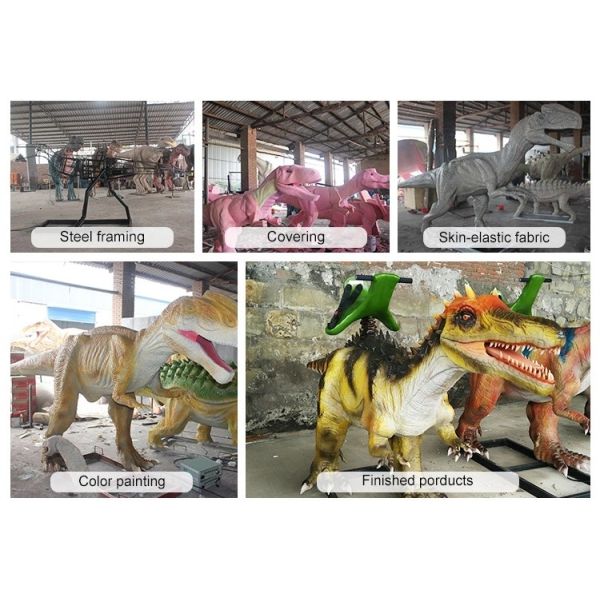 В натуральную величину идя динозавр едет, автомобиль динозавра оленей АК 110В/220В робототехнический