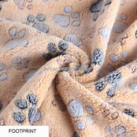 Le double mou du polyester 100 de matière première de textile de tissu a dégrossi flanelle