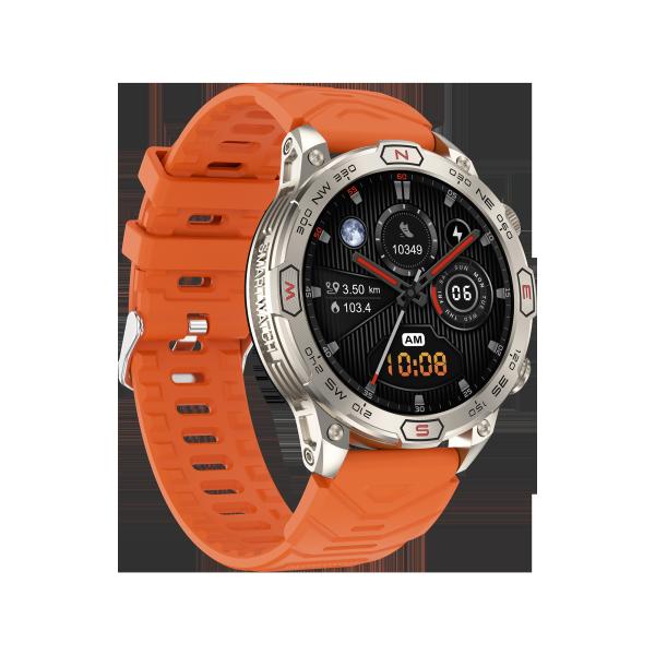 1.43“Amoled Large Screen BT Call Flashlight Compass 450mAh Outdoor Sport Fitness Tracker Smartwacth