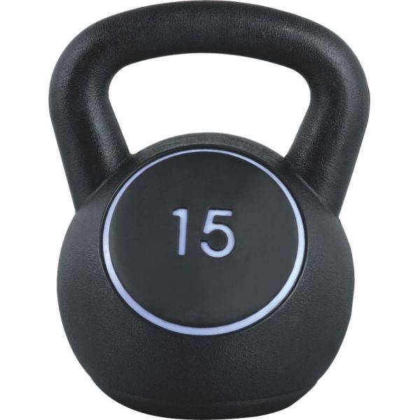 Unisex Workout Fitness Kettlebells 30LB PP Sand Filled Cement Body Solid Kettlebell Set
