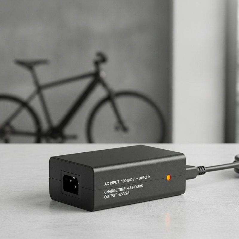 300 Grams Lightweight Ebike Battery Charger with 100-240V AC Input and 4-6 Hours