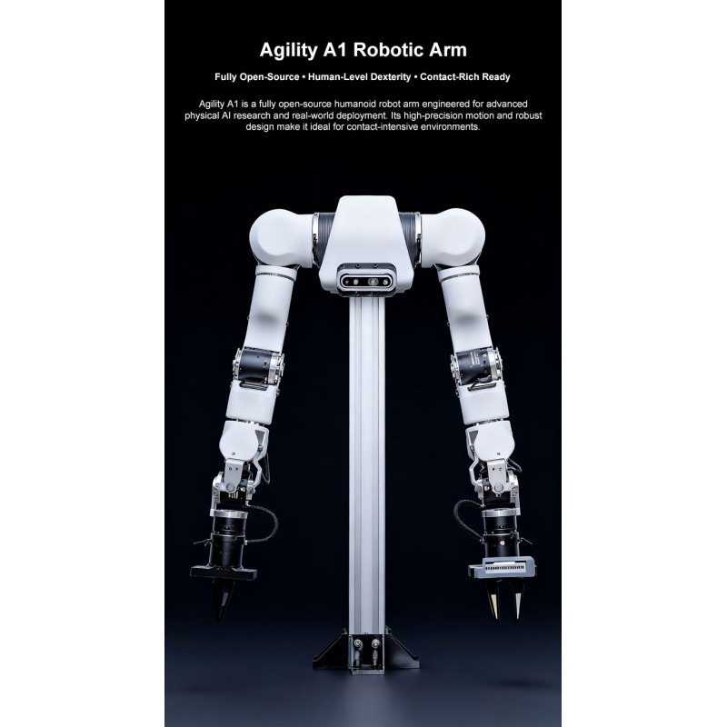 Industrial Agility AI Educational Robotic Arm Kit 7 DOF Robot Joint for STEM Learning and DIY Projects