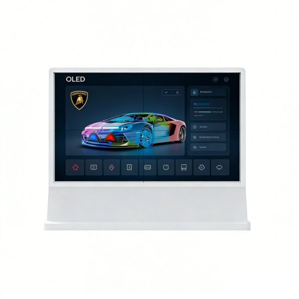 55 Inch 2x2 Spliced Transparent OLED Display for Large-Scale Digital Signage and Immersive Video Walls