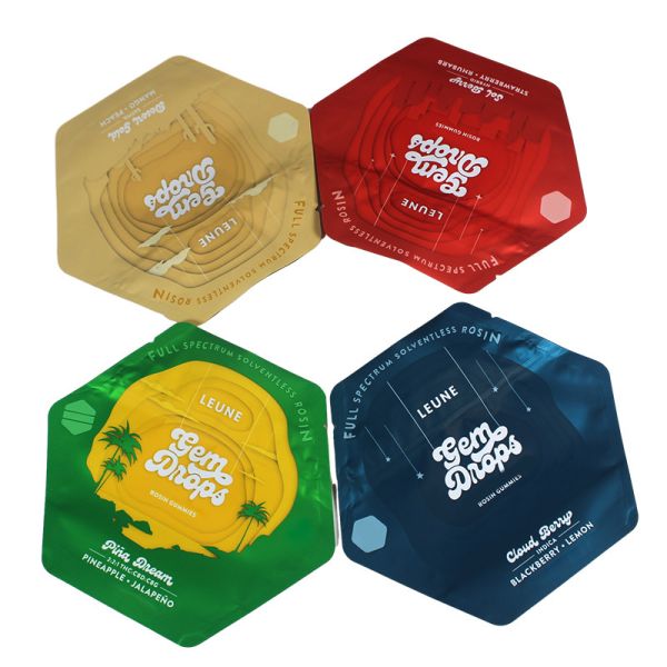 Fermeture à glissière à l'épreuve des enfants sac Mylar découpé sous pression