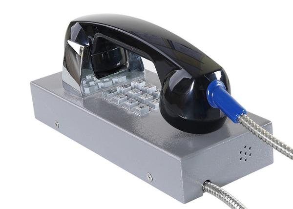 Teclado numérico durável do alojamento robusto à prova de intempéries do telefone da cadeia do interno com cor cinzenta