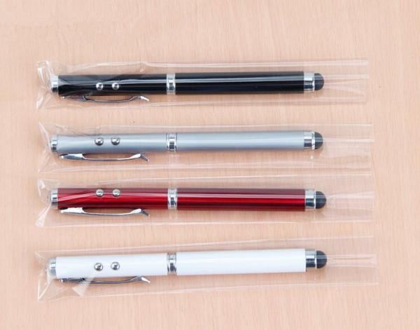 Promotional Gift LED light Touch stylus metal pen with logo printing