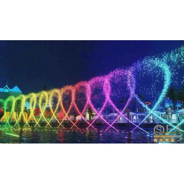Snake Shake Multicolored LED Light 3D Swing Garden Dancing Water Fountain