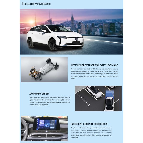 2023 2024 Vehículos energéticos SAIC-GM Buick-Milan Modelo 6 Vehículos eléctricos con equipo de carga rápida dentro de la tracción trasera con motor trasero