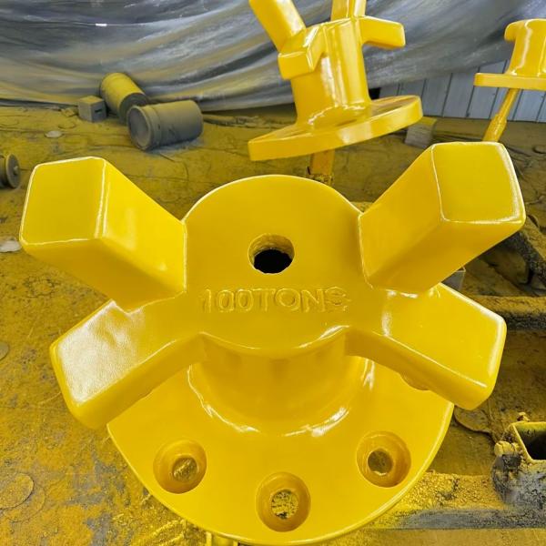 100T Horn Type Cast Iron Mooring Bollards Ship'S Bollard Polished Mooring Protection