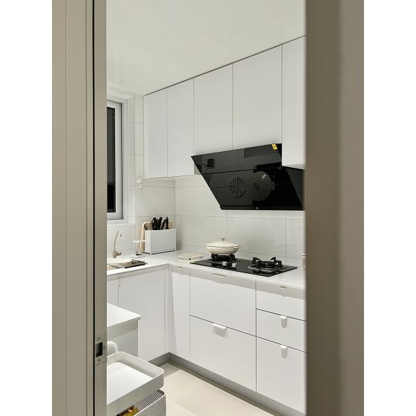 シェイカー家具 白色 カスタム コンプリート マジックコーナー キッチンキャビネットセット