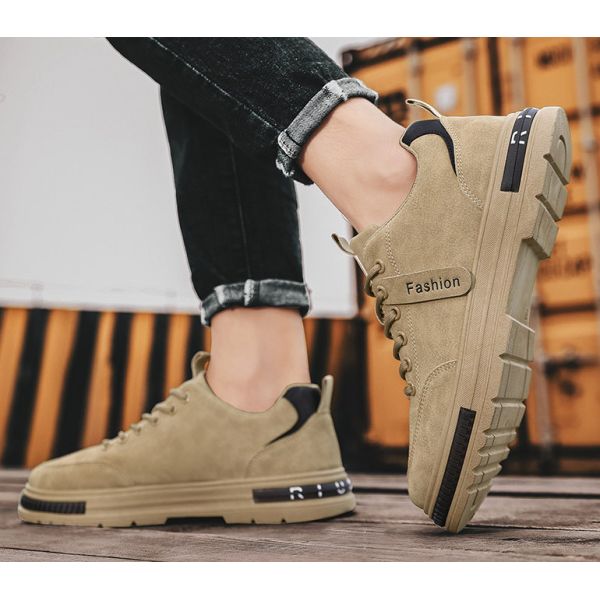 Breathable Men Casual Shoes Synthetic leather Upper Rubber Sole Men Sports Shoes