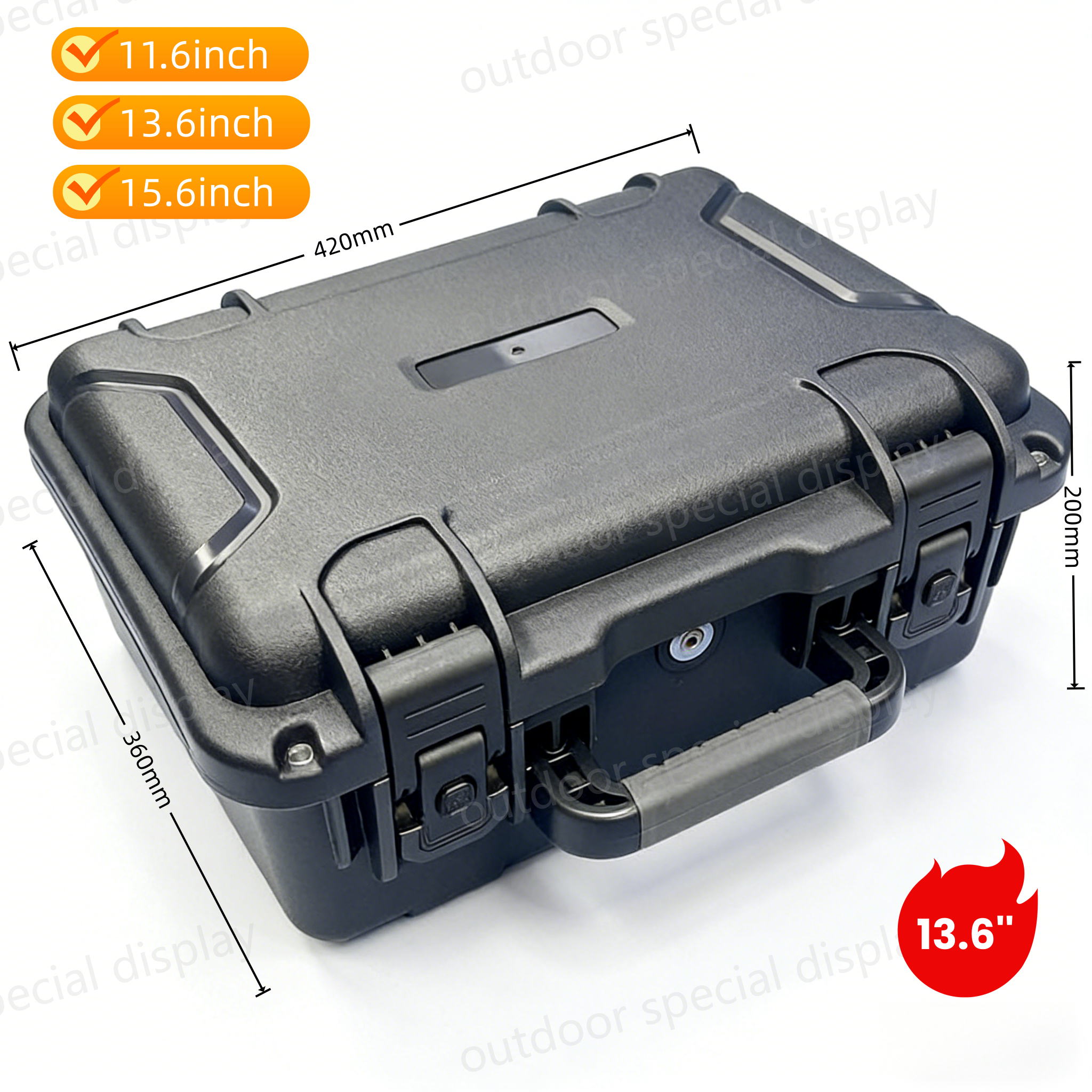 Portable All-in-One Rugged Computer Case for Field Data and Control