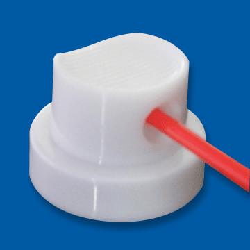 Tampa de plástico aerossol de resistência química com tubo de extensão de 120 mm