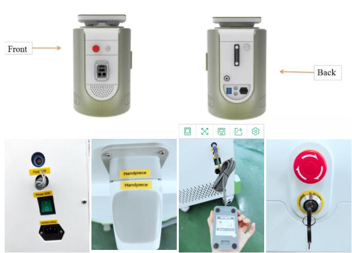 Настольная машина 600В удаления волос лазера диода 808нм с экраном касания истинного цвета 10