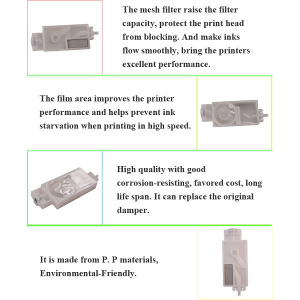 Cabeça de Epson DX5 do amortecedor de Mimaki JV5/JV33 das peças sobresselentes da impressora a jacto de tinta