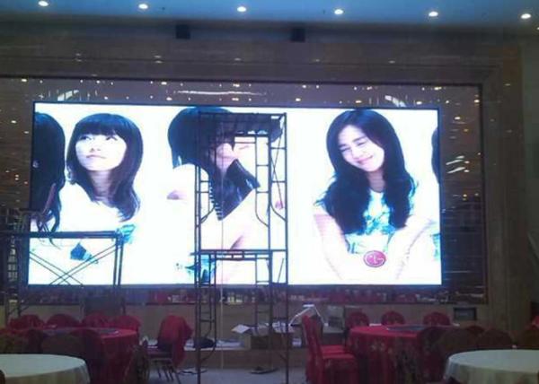 P6 Indoor Advertising LED Display Screen High Brightness 1500cd