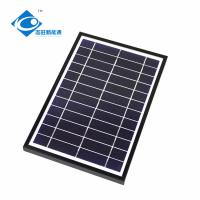panneau solaire d'alimentation solaire de 6V 6W cristalline hybride du système ZW-6W-6V de poly pour la charge solaire d'ordinateur portable de loem