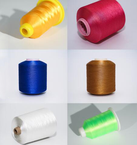 75D/2 125G DF Polyester Embroidery Thread With Shiny Luster