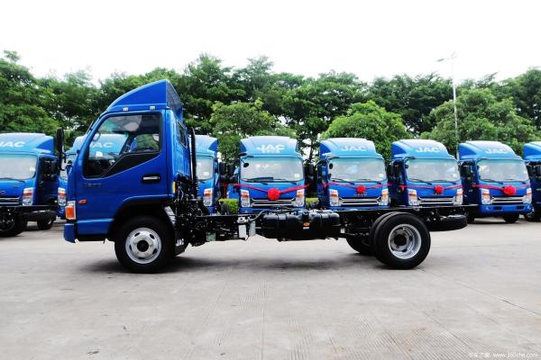 Caminhão 60-80km/H da carga da luz de JAC Lorry 120hp do diesel ou da gasolina