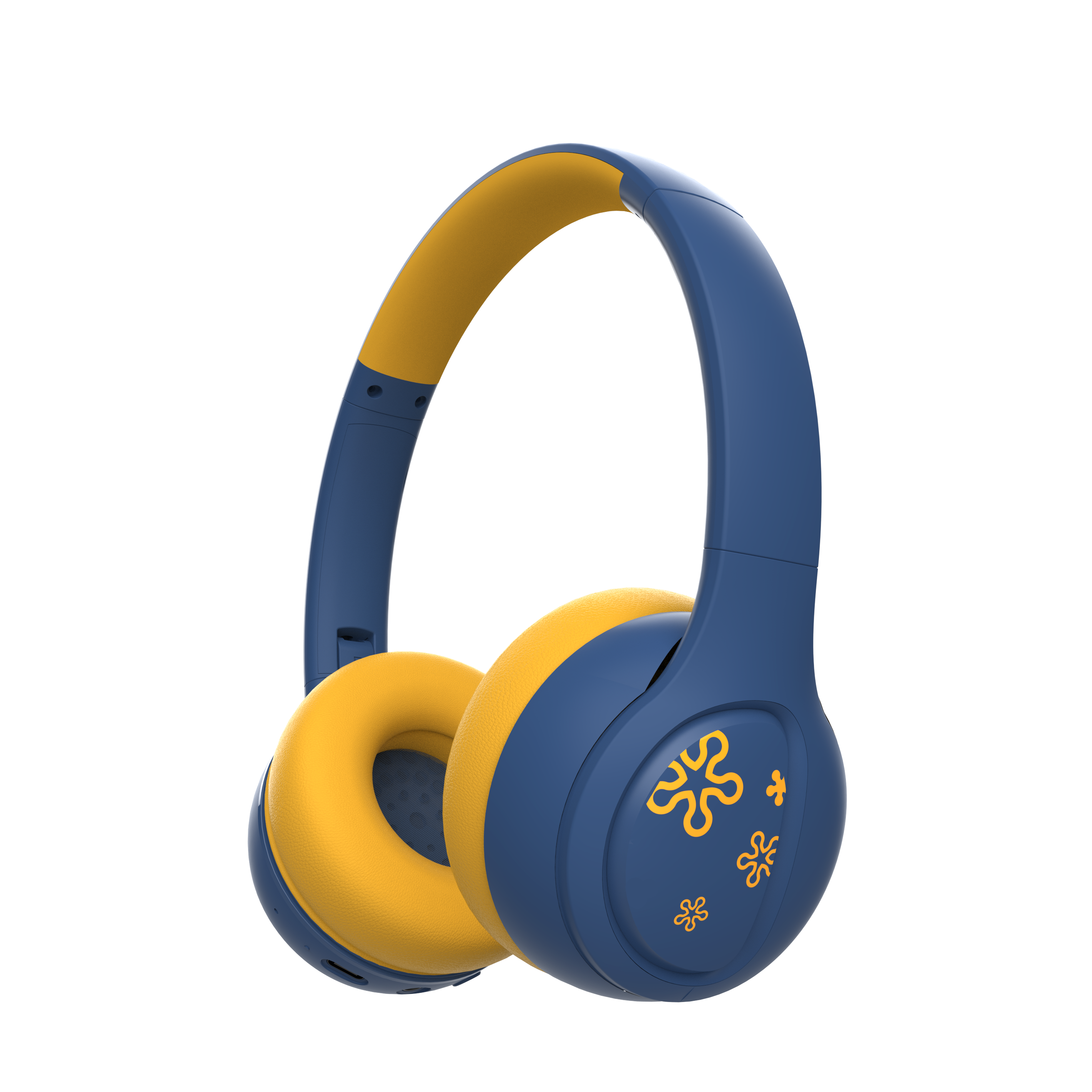 Safe Low Decibel Children Bluetooth Headset Foldable Adjustable Headband,40MM Driver Stereo Earphone Support 3.5mm AUX for Study