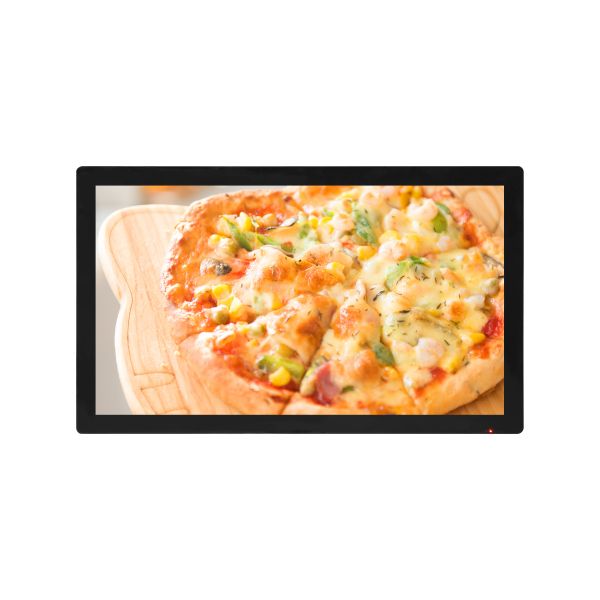 Coffee Shop UHD 32 Inch Restaurant Business Menu Screen Full Screen LCD Display Black 1-Year Warranty for Fast Food