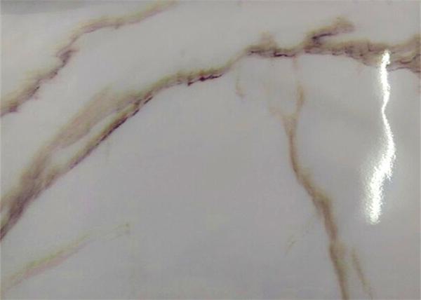 Marble Pattern Glossy Lamination Film Non Adhesive Length 100 - 600m/Roll