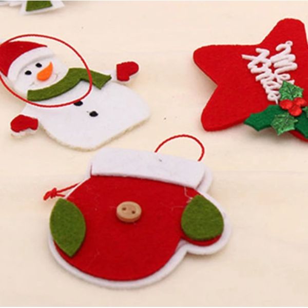 Dress Up Pendant Christmas Party Crafts Ornaments Customized Size Eco - Friendly
