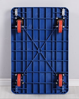 Промышленная тяжелая работа плоская ручная толкательная тележка складная корзина для склада