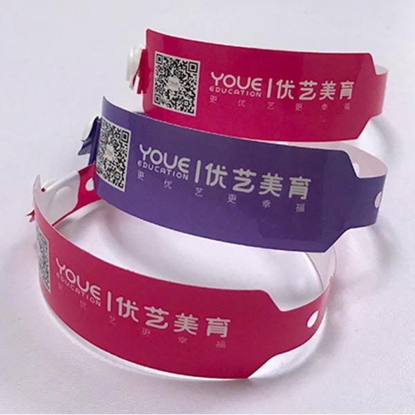Custom Promotional Gift Items Logo Vinyl PVC Wristbands One Layer PVC Waterproof Colorful Paper